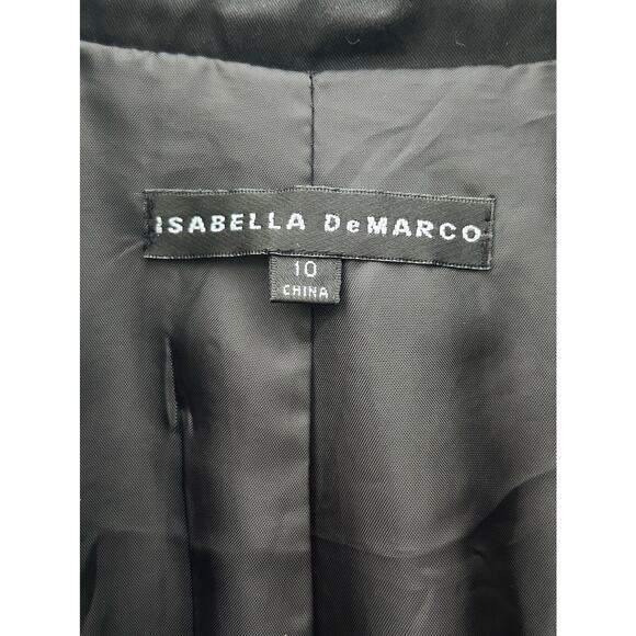 ISABELLA DEMARCO Women’s Black Jacket Sz 10 - Picture 9 of 10